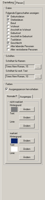 Werkzeug zum Ändern der Stammbaum-Darstellung