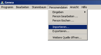 Diese Funktion finden Sie im Menüpunkt Personendaten - Importieren