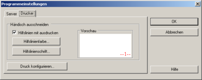 Drucker-Einstellungen